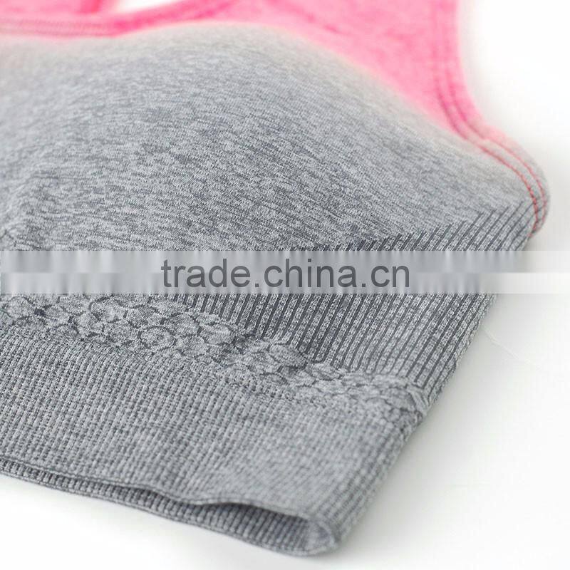 Hot Sale Custom Sexy Seamless Padded Breathable Women Sports Bra