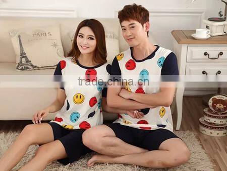 2015 wholesale sweet couples pajamas