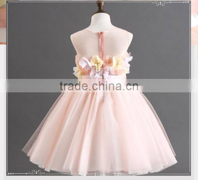 2016 New Blue Princess Dress For Little Girl Adorable Girl Party Dress Cute Kids Wear GD90427-9