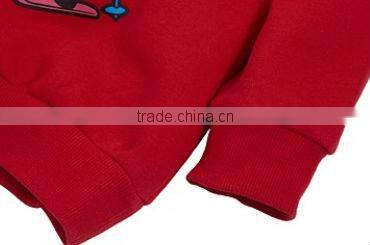 Wholesale lovely printed custom o-neck kids hoodies