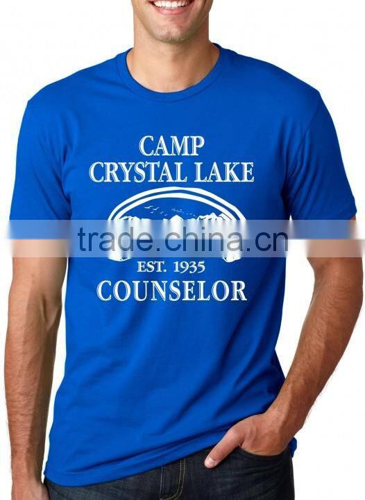 Top selling high quality branded blue t-shirt