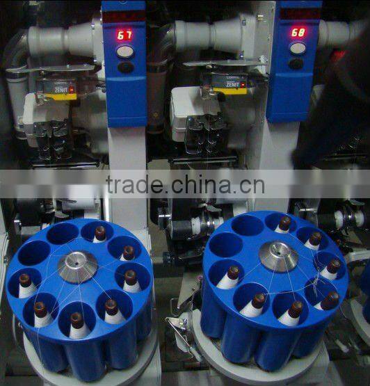 Black 100% Close Virgin Spun Dyed Polyester Yarn