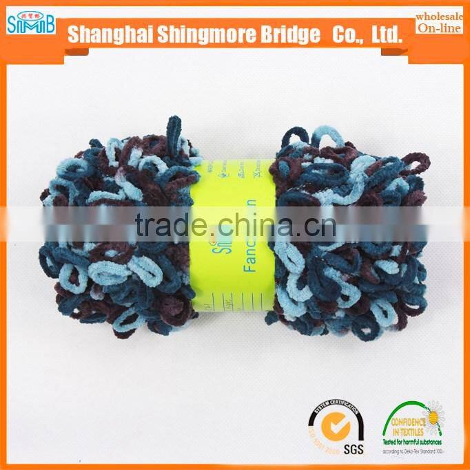 alibaba china hand knitting yarn supplier hot wholesale novelty texile polyester yarn big loop acrylic fancy knitting yarn