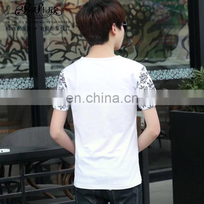Peijiaxin Fashion Design Casul Style High Quality Blank Custom Printed T-shirts