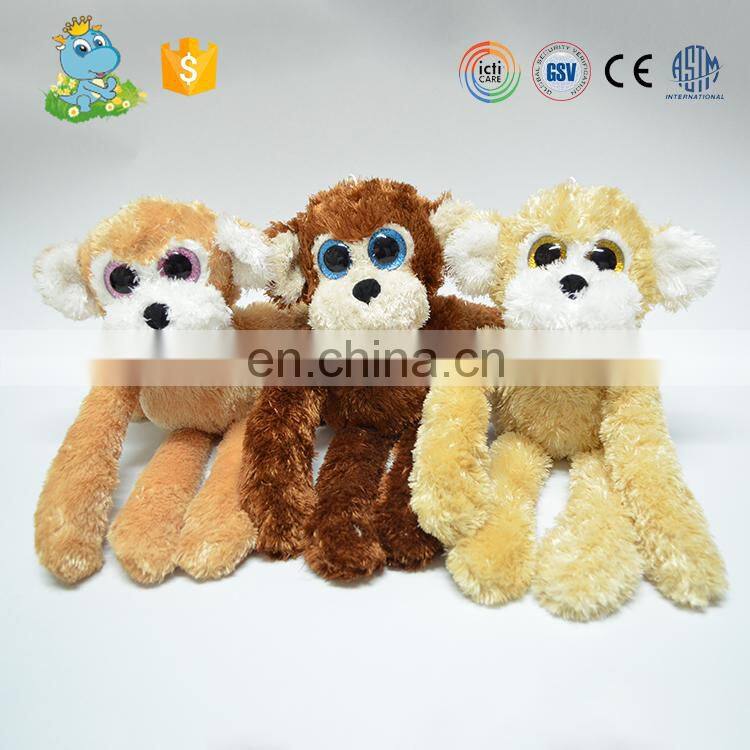 Hot sale small size cute monkey stuffed toys with long arms for sale