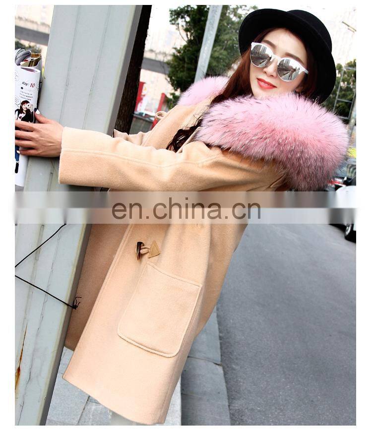 Newest Design China Factory Wholesale Women Winter Coat High Quality Japan Wool Coat