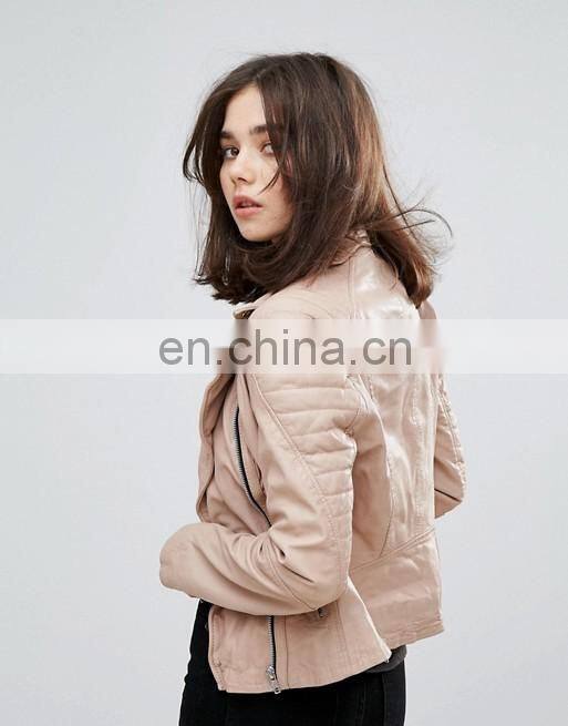 Latest new design women PU winter jackets