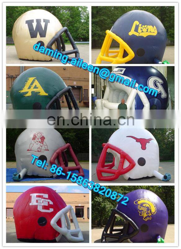 new arriveal weather-resistant inflatable sports tunnel with helmet