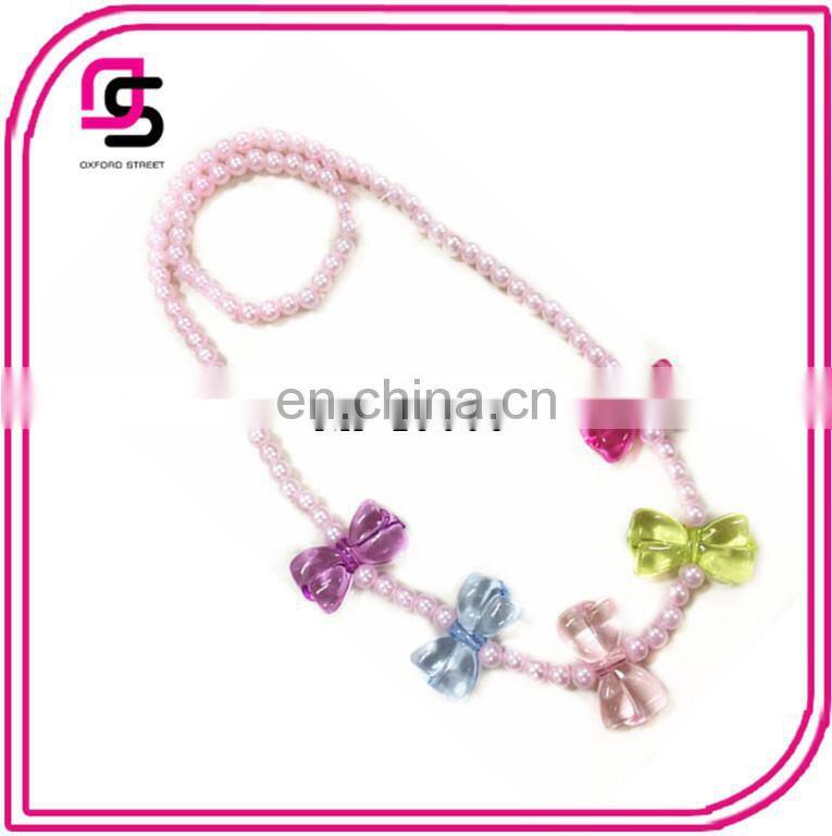2015 Pearl Necklace And Bracelet Jewelry Set For Children