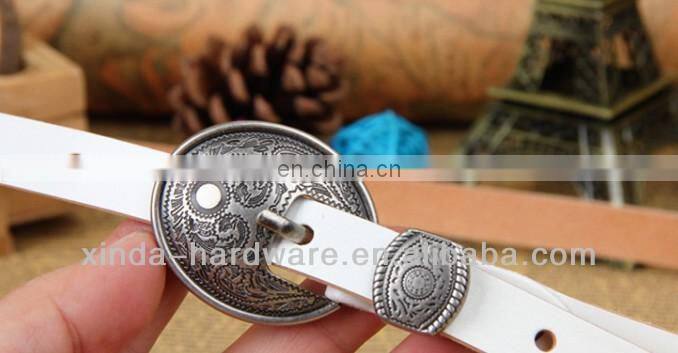 anti silver color buckle colorful italy genuine leather trendy and retro dressing lady belts