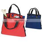 good quality nylon grocery tote shopping bag with exterior zipper pocket BAG061