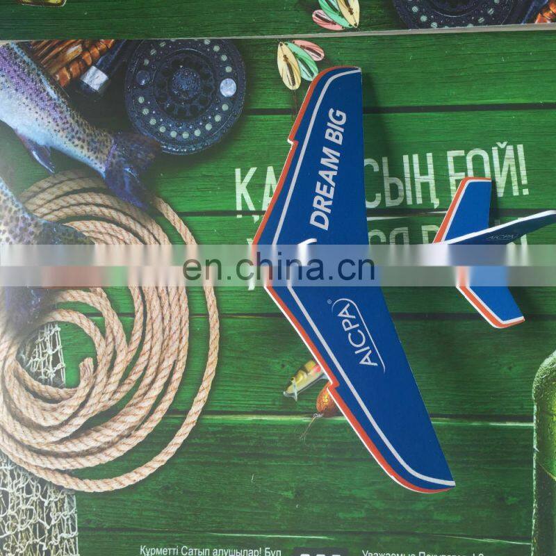 Custom printed foam plane glider