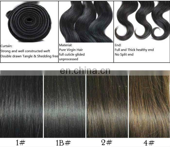 Asian Weave Brazilian Human Hair and Bundle for Tangle free and No Shedding
