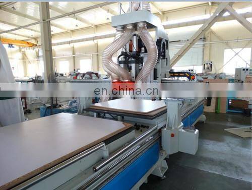 Factory cnc router machine with double working position and wood working industry