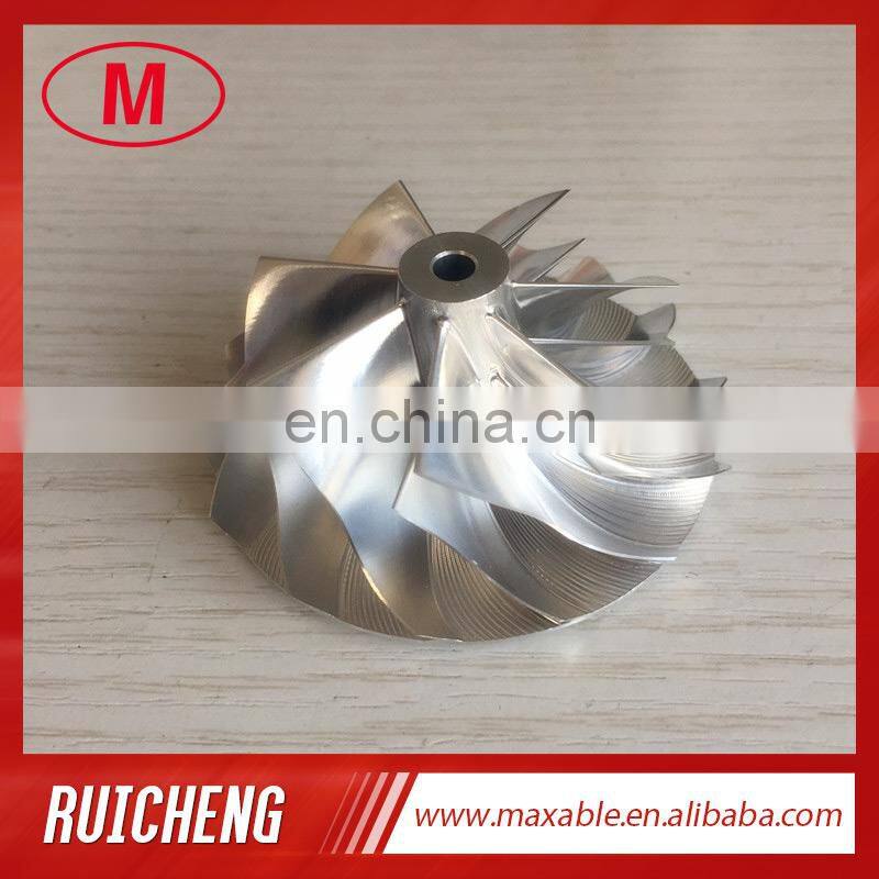 K04 49.62/61.98mm 7+7 blades high performance billet/milling/aluminum 2618 compressor wheel