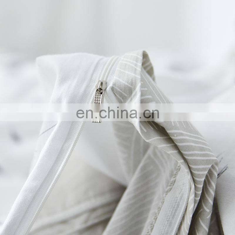 i@home Nordic version cotton high quality linen bed sheets sets duvet cover with dandelion delicate pattern for living room