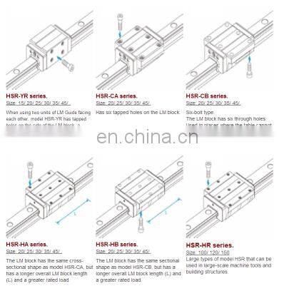 high quality and high presion linear guide price THK HSR25