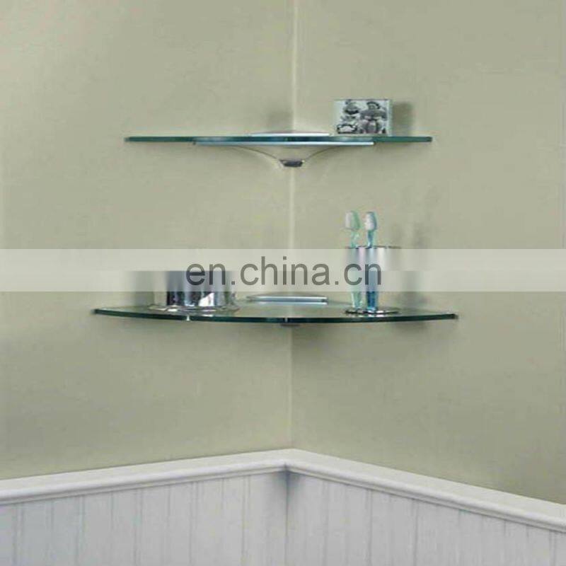 4-12mm tempered safety Glass shelf high quality glass shelf brackets