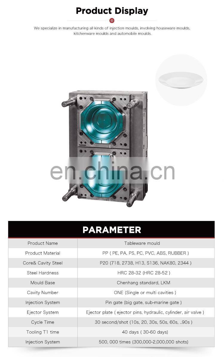 Wholesale thin wall light disposable injection plastic plate die