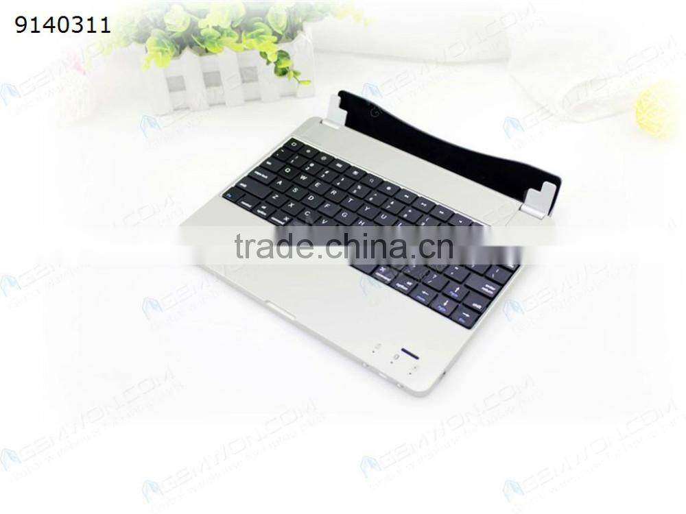 bluetooth keyboard for iPad2/3/4,silver Ultra thin bluetooth keyboard case with magnetic slot