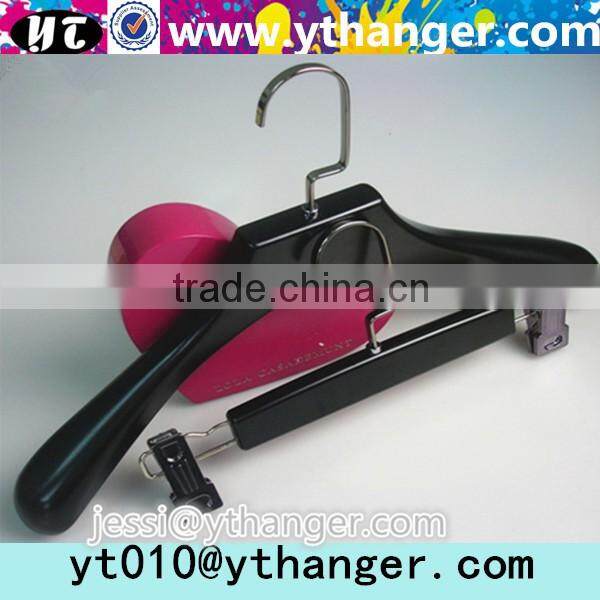 YY0484 high quality sollid plastic hanger clothes hanger pants hanger