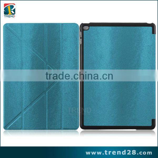 wholesales portable folding leather case for ipad Air2 tablet