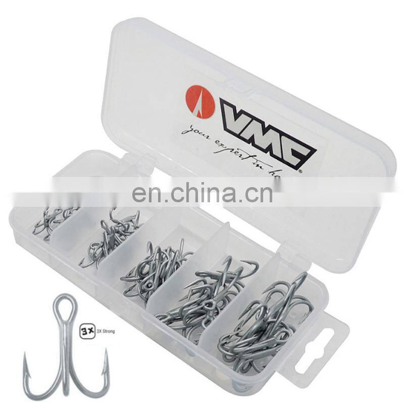 Amazon 3* Strong Fishing Hook Combo Treble Strengthened Hooks 30pcs/set 40pcs/set 9626 VMC Hook Kit