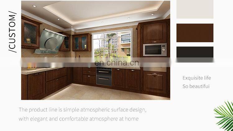 High Quality Antique Solid Wood Kitchen Cabinet Furniture Trends 2020