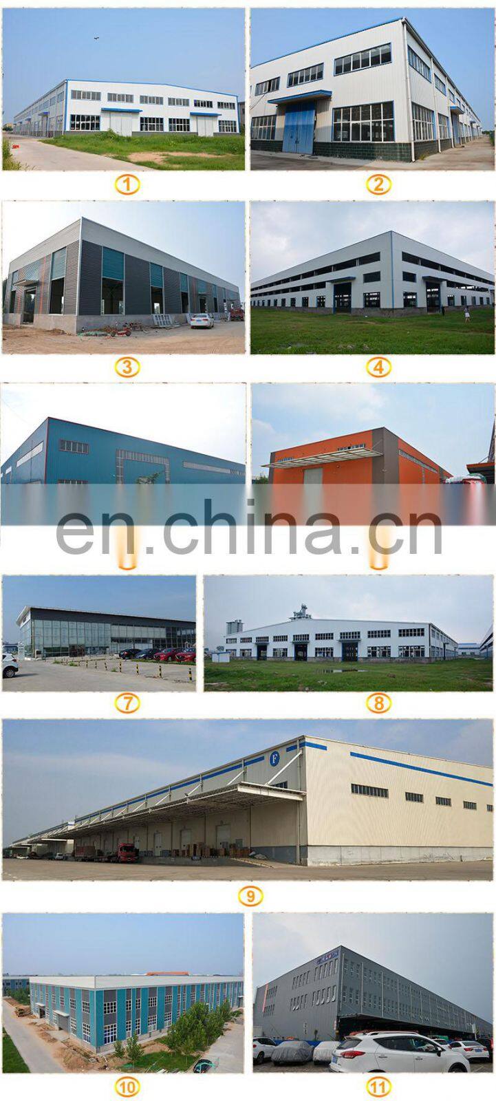 Low Cost Prefabricated Economical Steel Structure Villa/Supermarket/House/Hotel