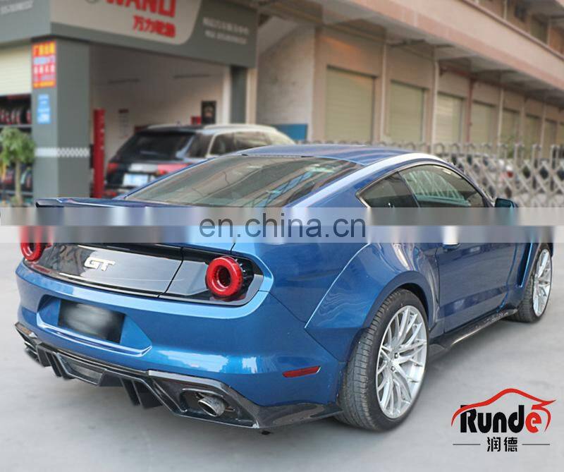 Runde High Quality Car Modification Carbon Fiber Or ABS Body Kit Parts Rear Spoiler Suitable For 15-20 Ford Mustang Spoiler