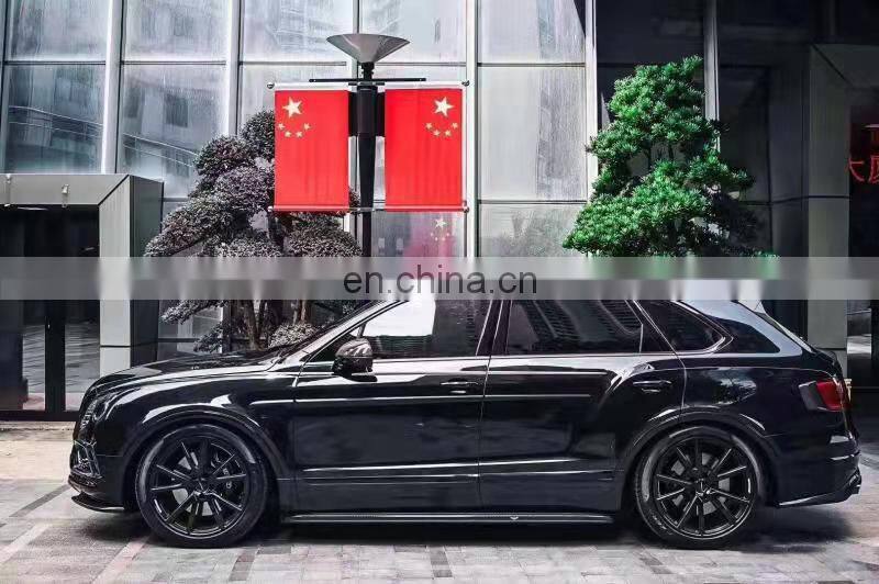 Runde Car Modification Limited Edition Body Kits For Bentley Bentayga W12 Carbon Fiber Front Rear Bumper Lip Side Skirt