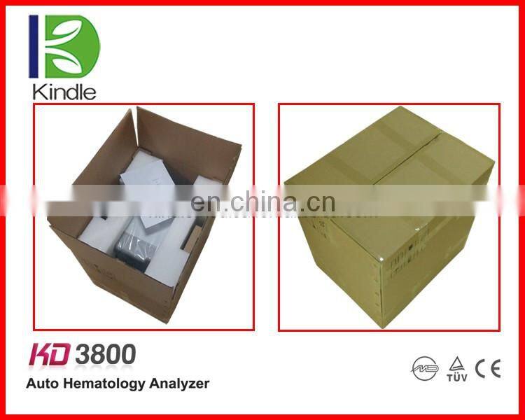 KD3800 CE Approved Lab Equipment 3 Part Fully Automatic Hematology Analyzer Price with 60 Tests Speede