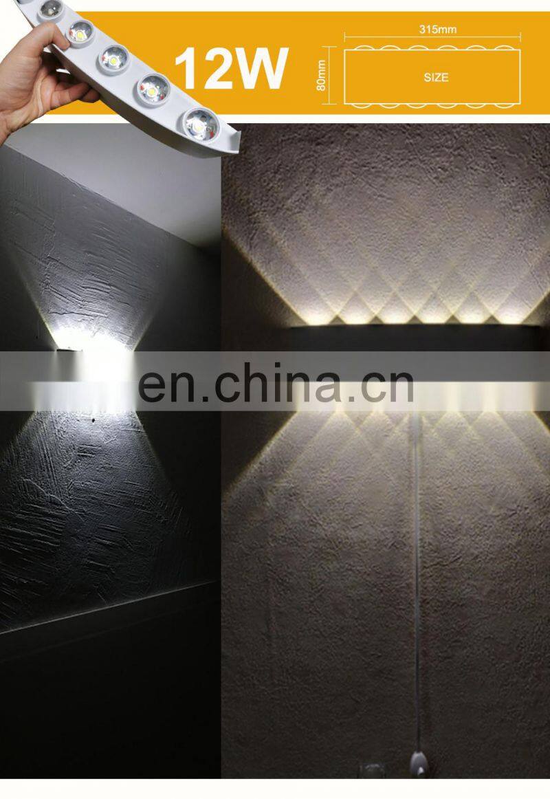 LED Wall Lamp Outdoor Waterproof Garden Lighting Aluminum Indoor Bedroom Living Room Stairs Wall Light