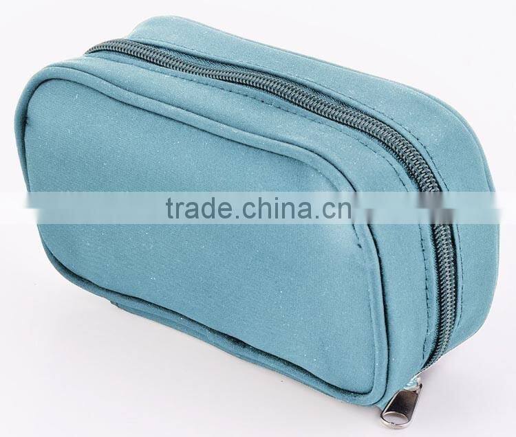 small 10 bottles Soft essential oil carrying case, blue nylon essential oil carry bag,custom blue essential oil case