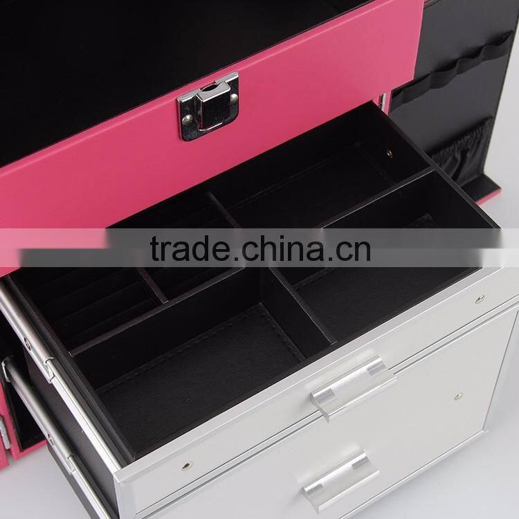 wholesale makeup organizer makeup case with mirror