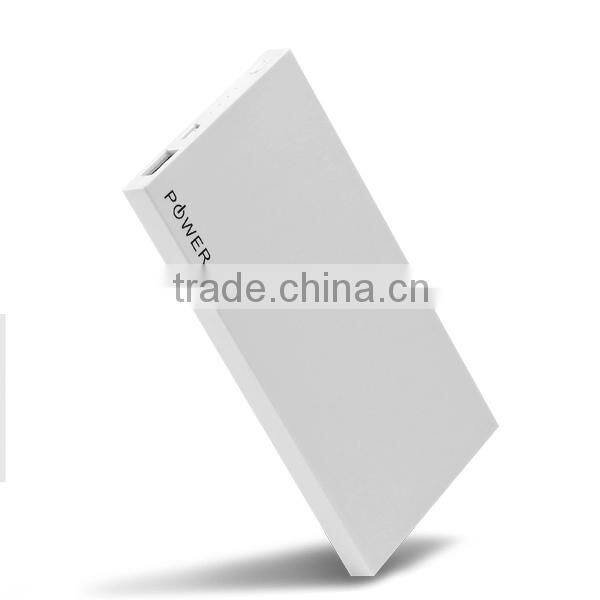 Promotional gift 8000mah smart phone ultra thin power bank with real capacity