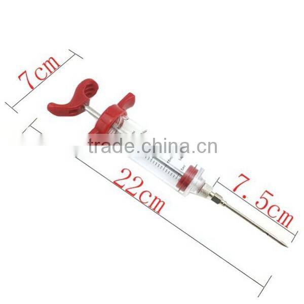 Hot Amazon Meat Marinade Injector Turkey BBQ tool Chicken Flavor Syringe For Kitchen Cooking Tool
