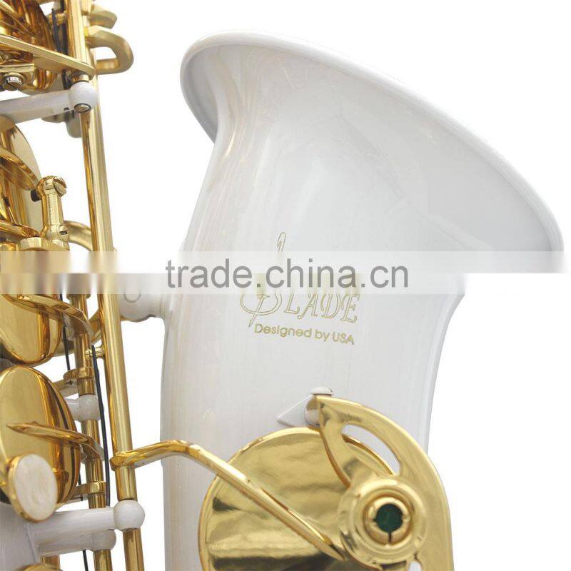 Plastic baby saxophone silver metal alto saxophone