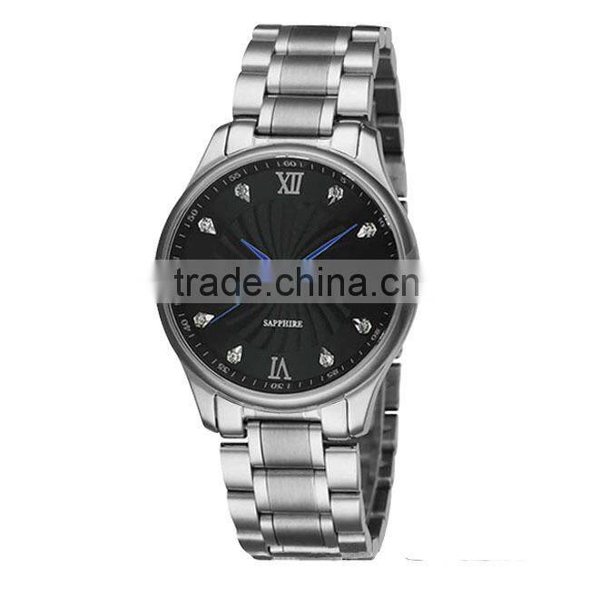 AL1347 Elegant quartz with date movement stainless steel high class watch