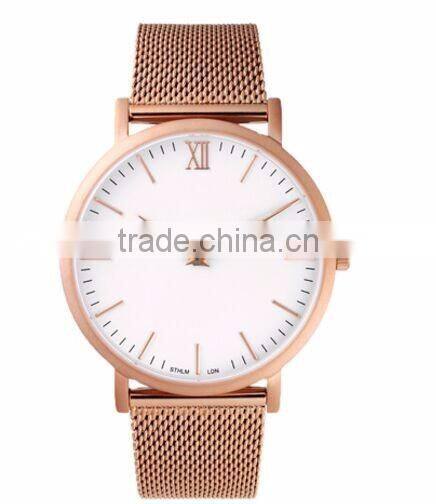 Most Popular Simple New Design Fashion Girls Mesh Watch With Ronda Movt