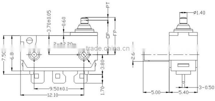 Micro Switch 3Amp 250v t85,Car Window Micro Switch