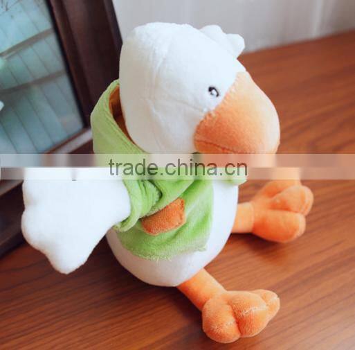 plush duck doll/yellow duck plush toy/wholesale big yellow duck for kids