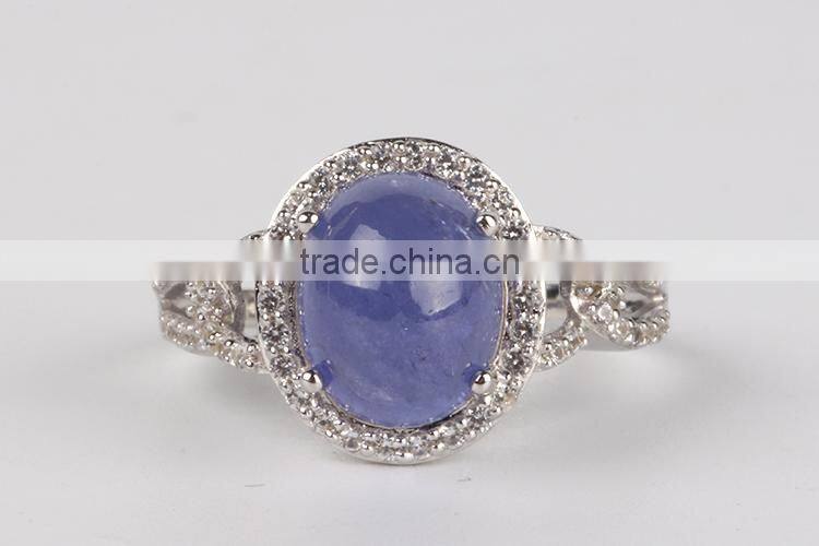 China Professional Fashion blue Jewelry Star Sapphire Ring