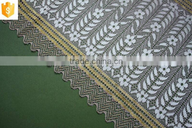 colourful bridal lace fabric with flower for european market