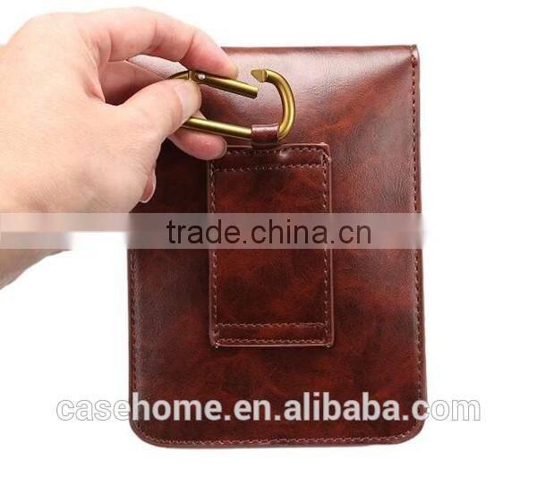 Business Style Universal Lady Carry Leather Case Suits All Mobile Phones