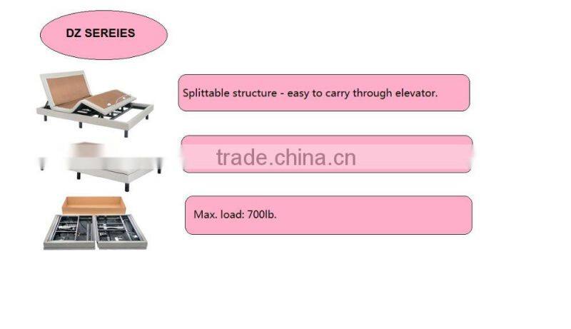 long warranty single size 38"X80" electric bed frame with OKIN motors