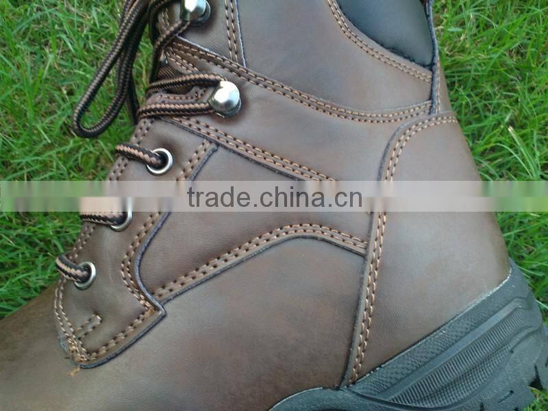 2016 Hot selling Genuine Leather steel toe safety shoes