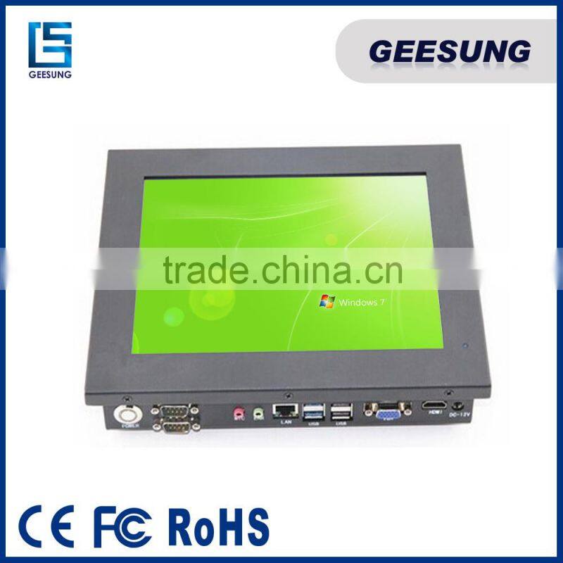 On board Intel Atom D525 10 inch lcd panel pc