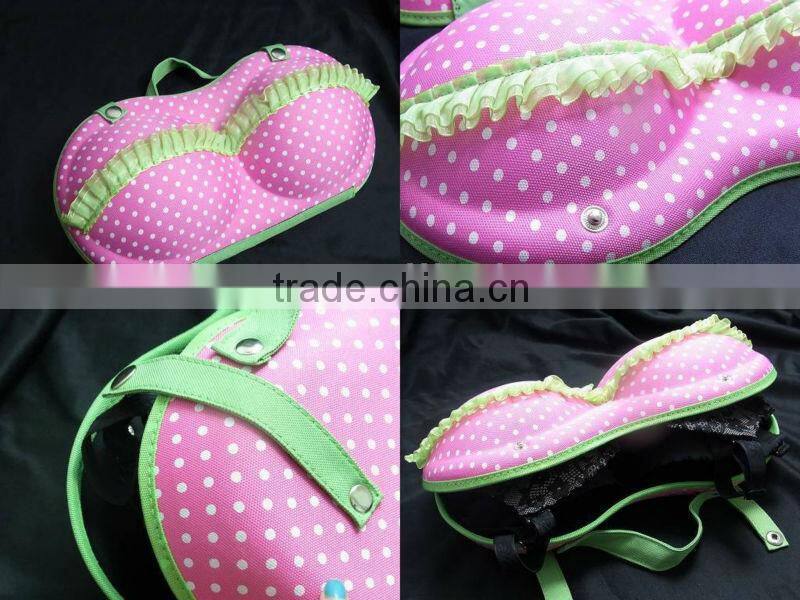 fashion polka dots travelling bra case for lady