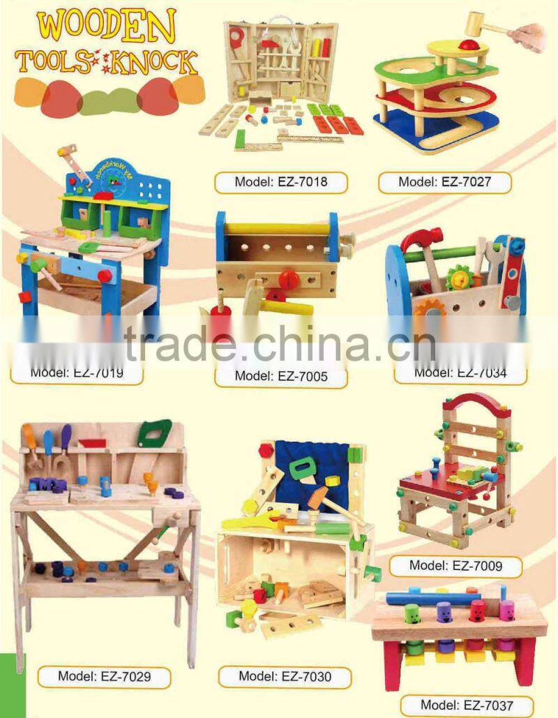 100% Brand New Children's Wooden Intelligence Animal Croquet Toys